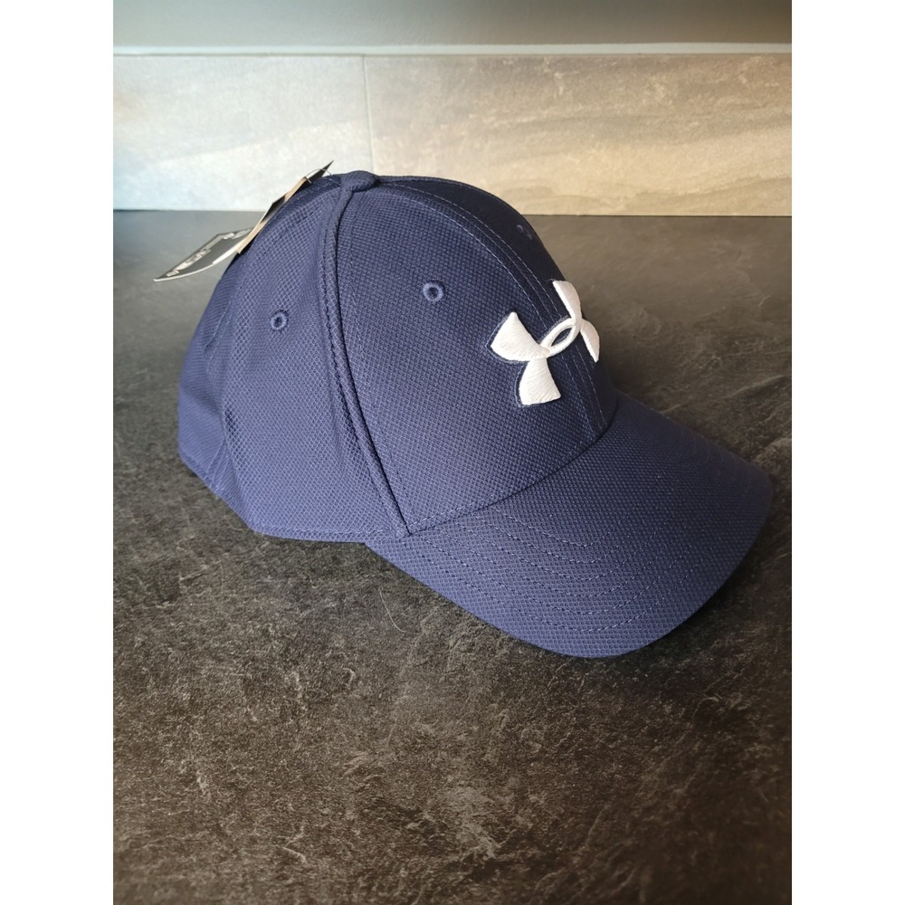 Men's L XL Fitted Under Armour Lightweight Men's Baseball Golf Sun Hat Navy Blue